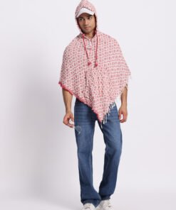 Alternative view of Men’s Cotton Jacquard Weave Handcrafted Ponchos