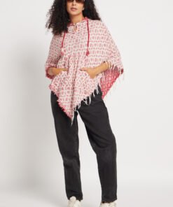Alternative view of Women’s Cotton Jacquard Weave Handcrafted Ponchos